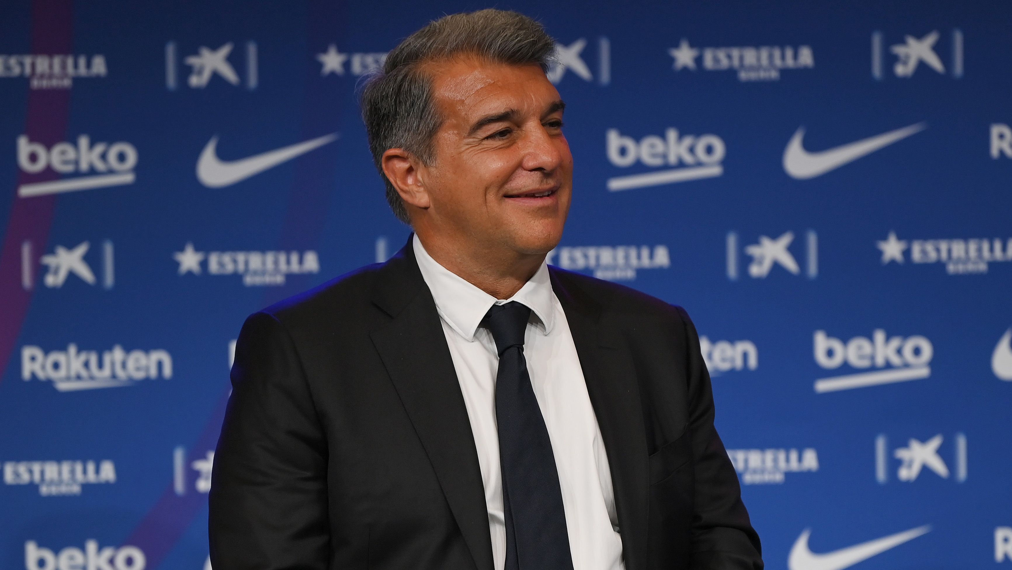 El presidente del Barcelona, Joan Laporta