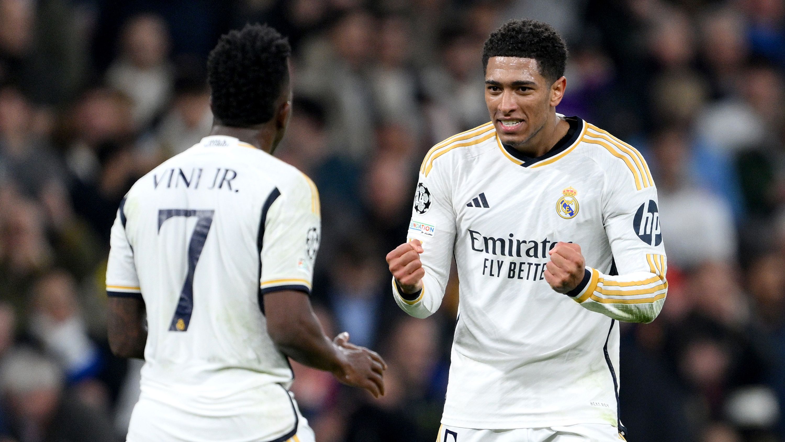 Vinicius Jr y Jude Bellingham jugando con el Real Madrid