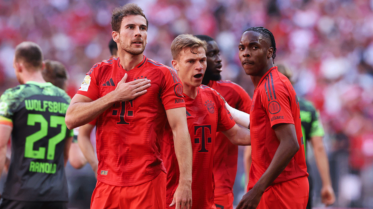 Jugadores del Bayern Munich durante un partido de la Bundesliga