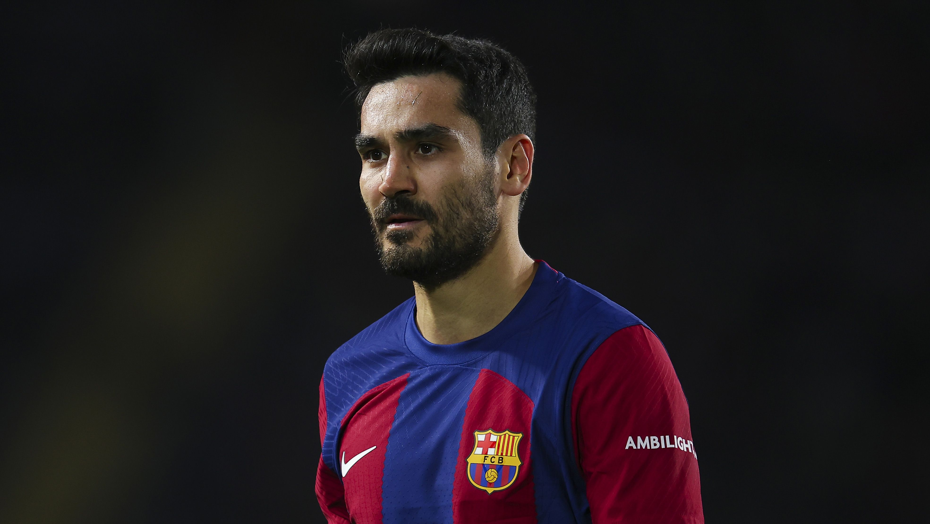 Ilkay Gündogan en un partido del FC Barcelona