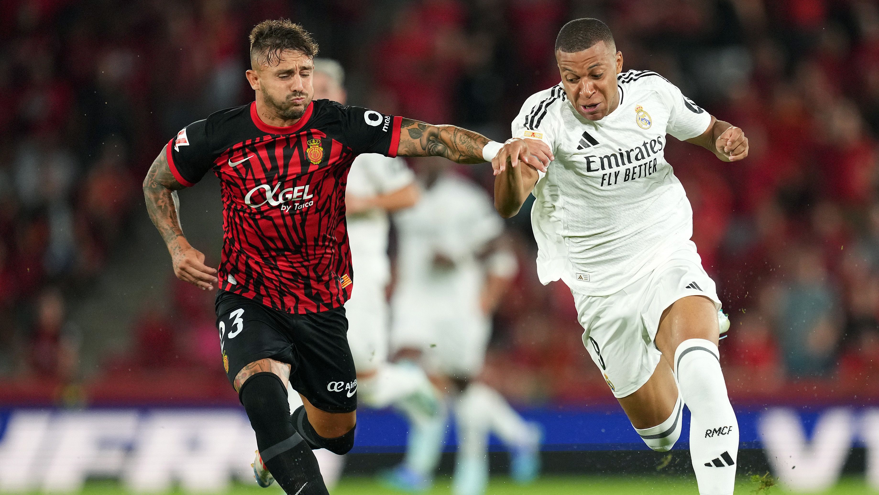 Kylian Mbappé jugando con el Real Madrid ante el Mallorca