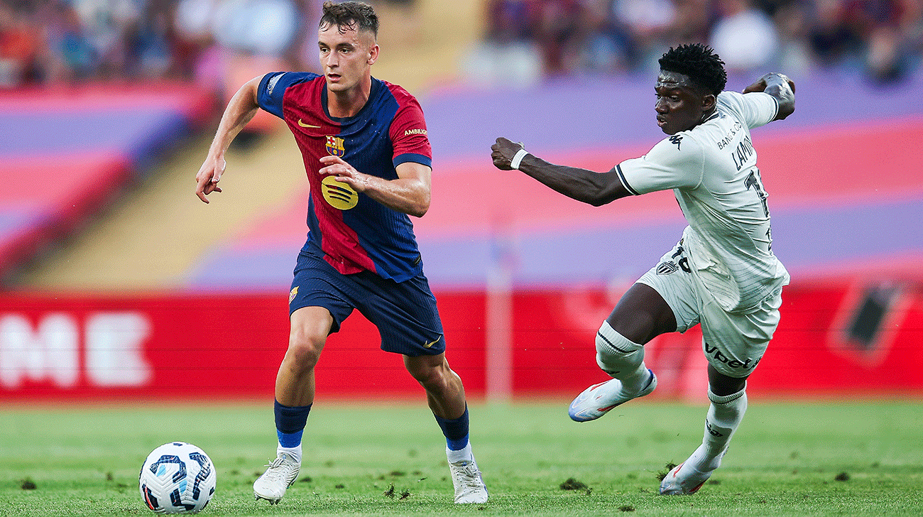 Marc Casado en el partido contra el AS Monaco