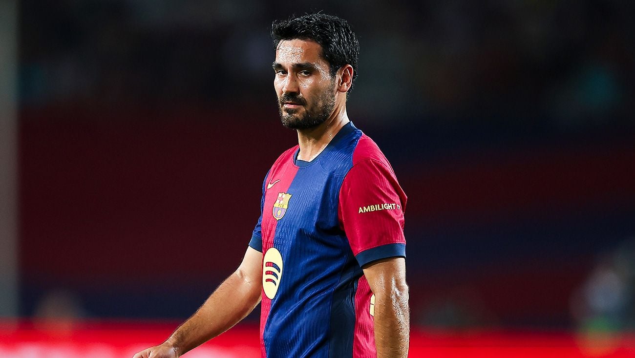 Gündogan con el Barça en el Gamper