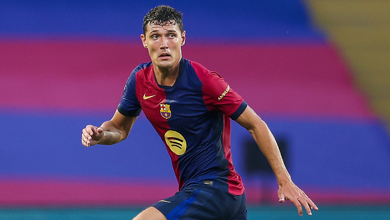 Andreas Christensen en el duelo entre el FC Barcelona y el AS Mónaco en el Trofeo Joan Gamper 2024 25