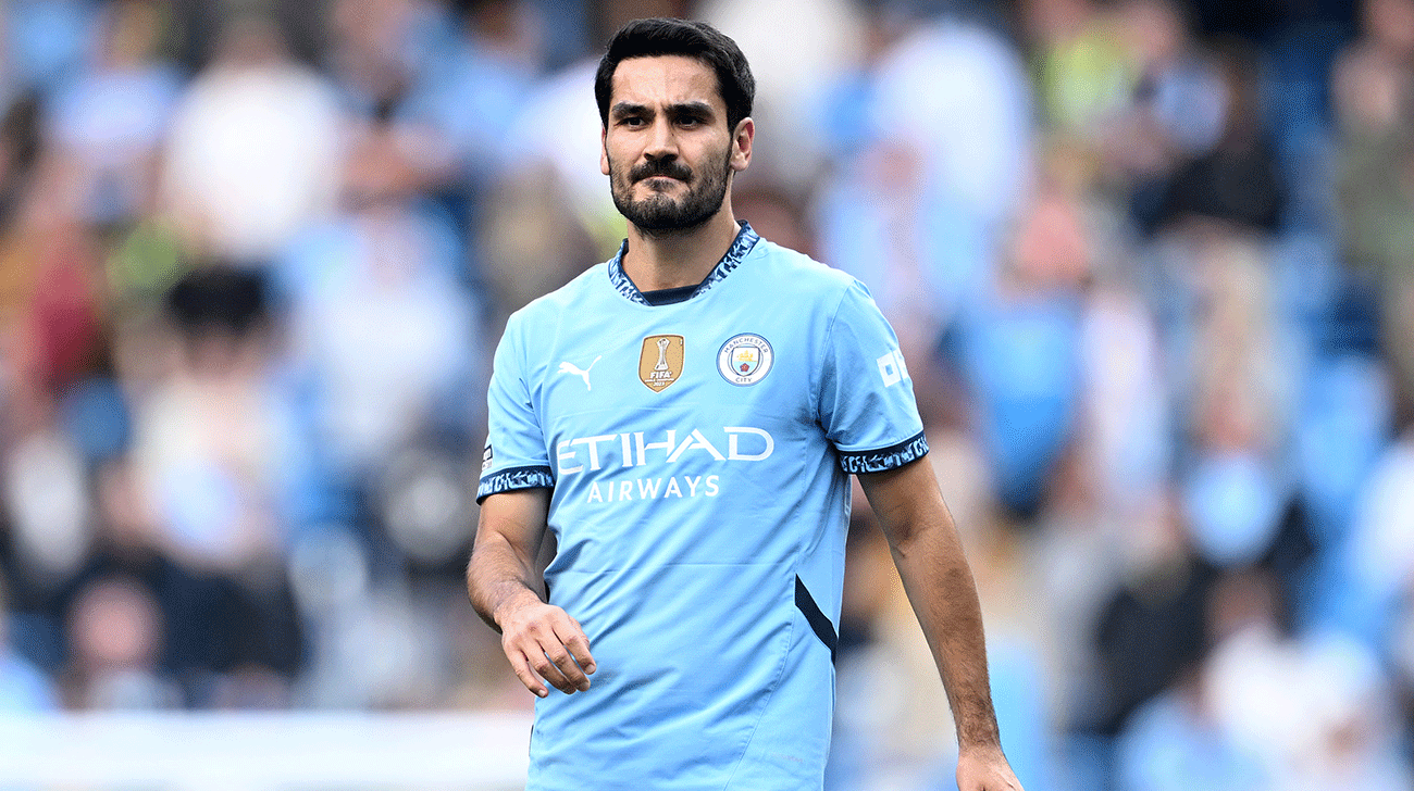 Gundogan en su debut con el Manchester City