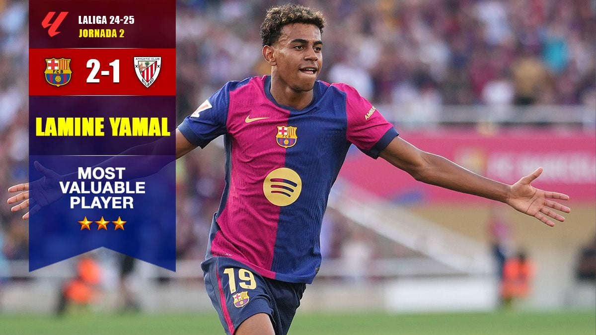 Lamine Yamal, el 'MVP' del Barça-Athletic