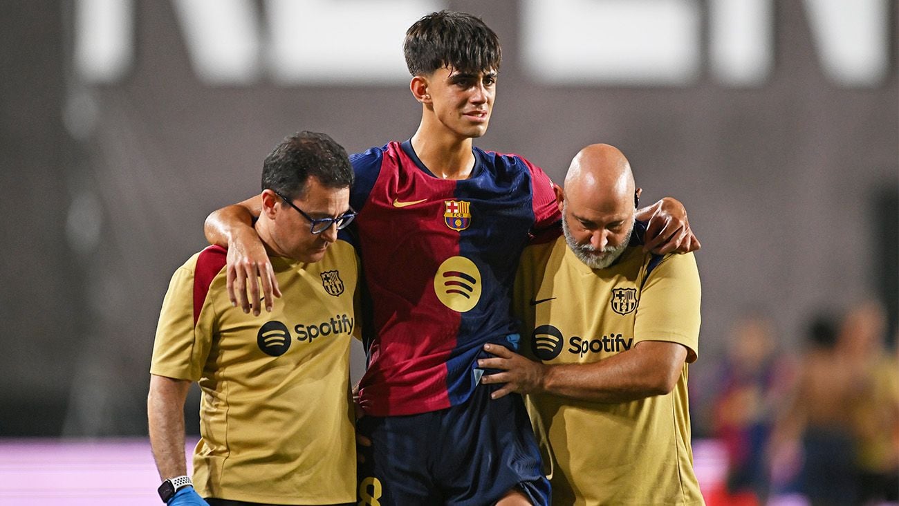 Marc Bernal se marcha lesionado tras el Rayo-Barça (1-2)