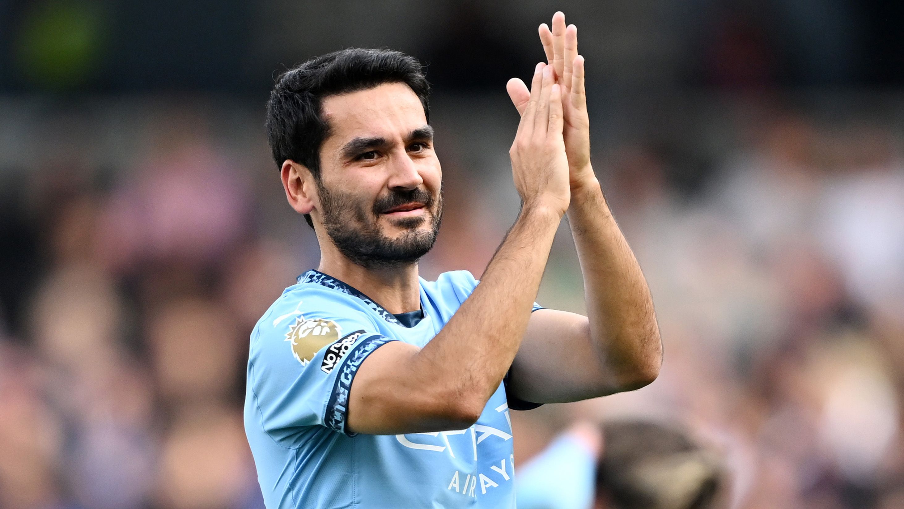 Ilkay Gündogan en un partido con el Manchester City