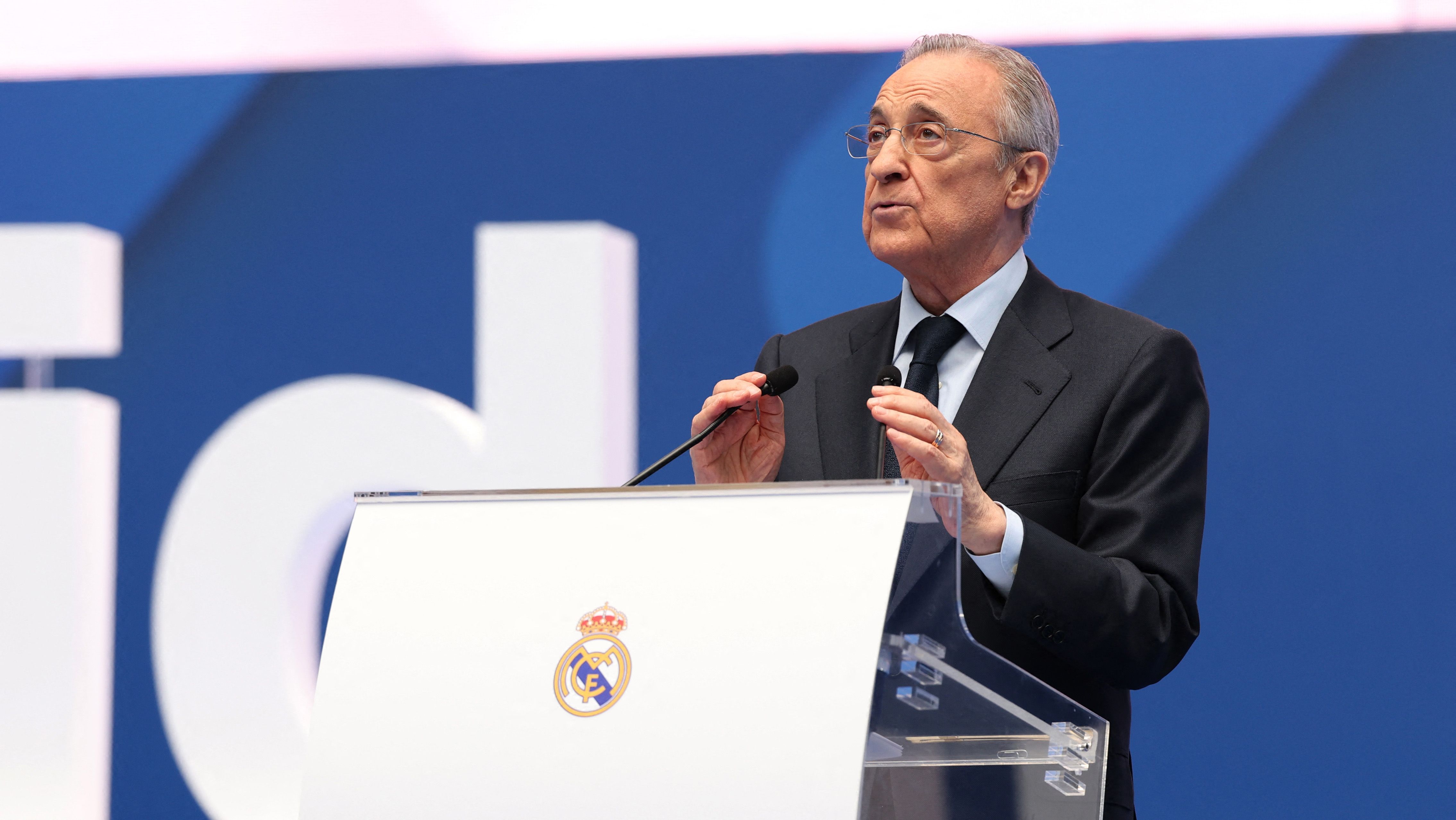 El presidente del Real Madrid, Florentino Pérez