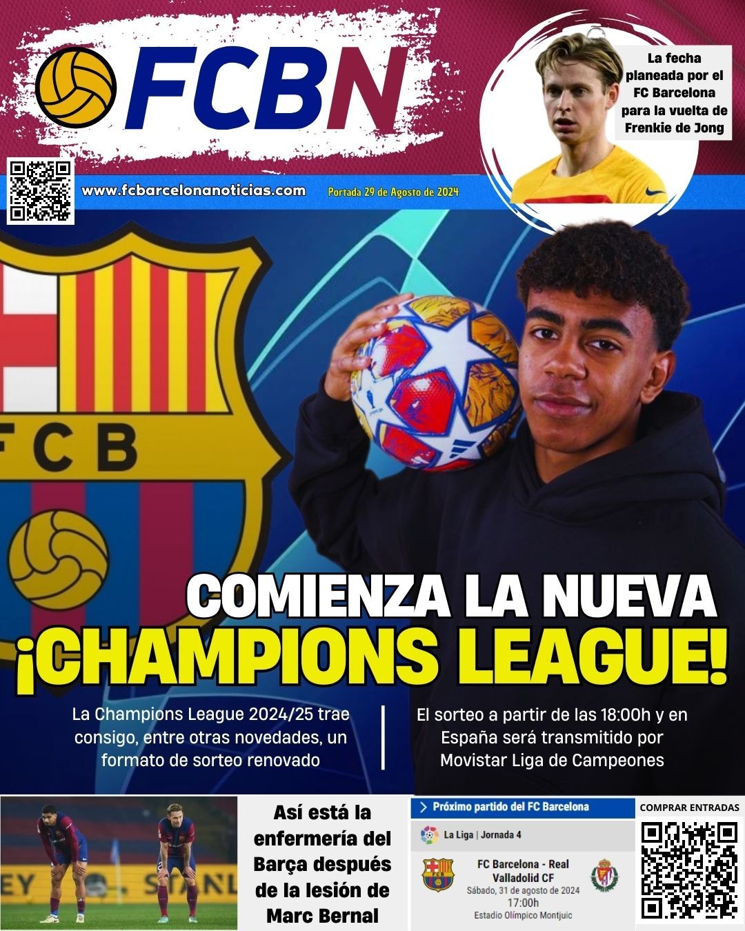 Portada de FCBN 29/08/2024: COMIENZA LA NUEVA CHAMPIONS LEAGUE