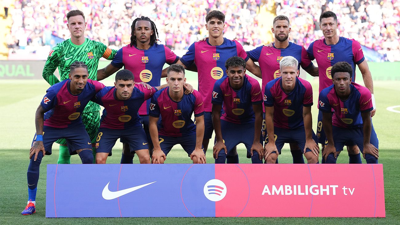 El once del Barça ante el Valladolid