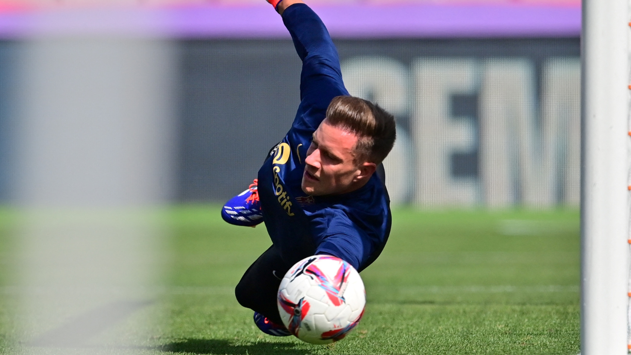 Marc André ter Stegen en la previa del duelo entre el FC Barcelona y el Real Valladolidd en LaLiga EA Sports 2024 25