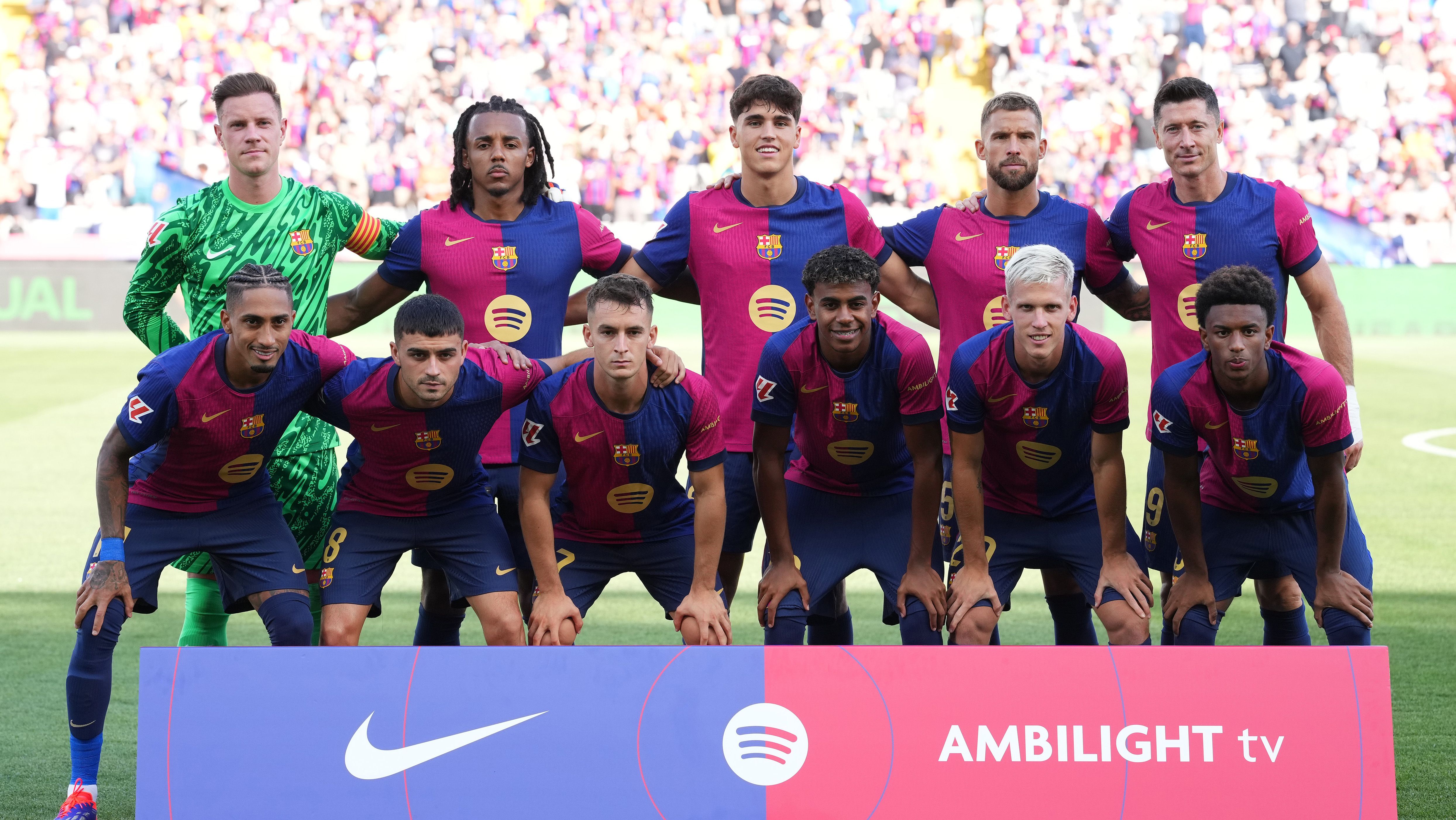 Once inicial del FC Barcelona en uno de los partidos de LaLiga