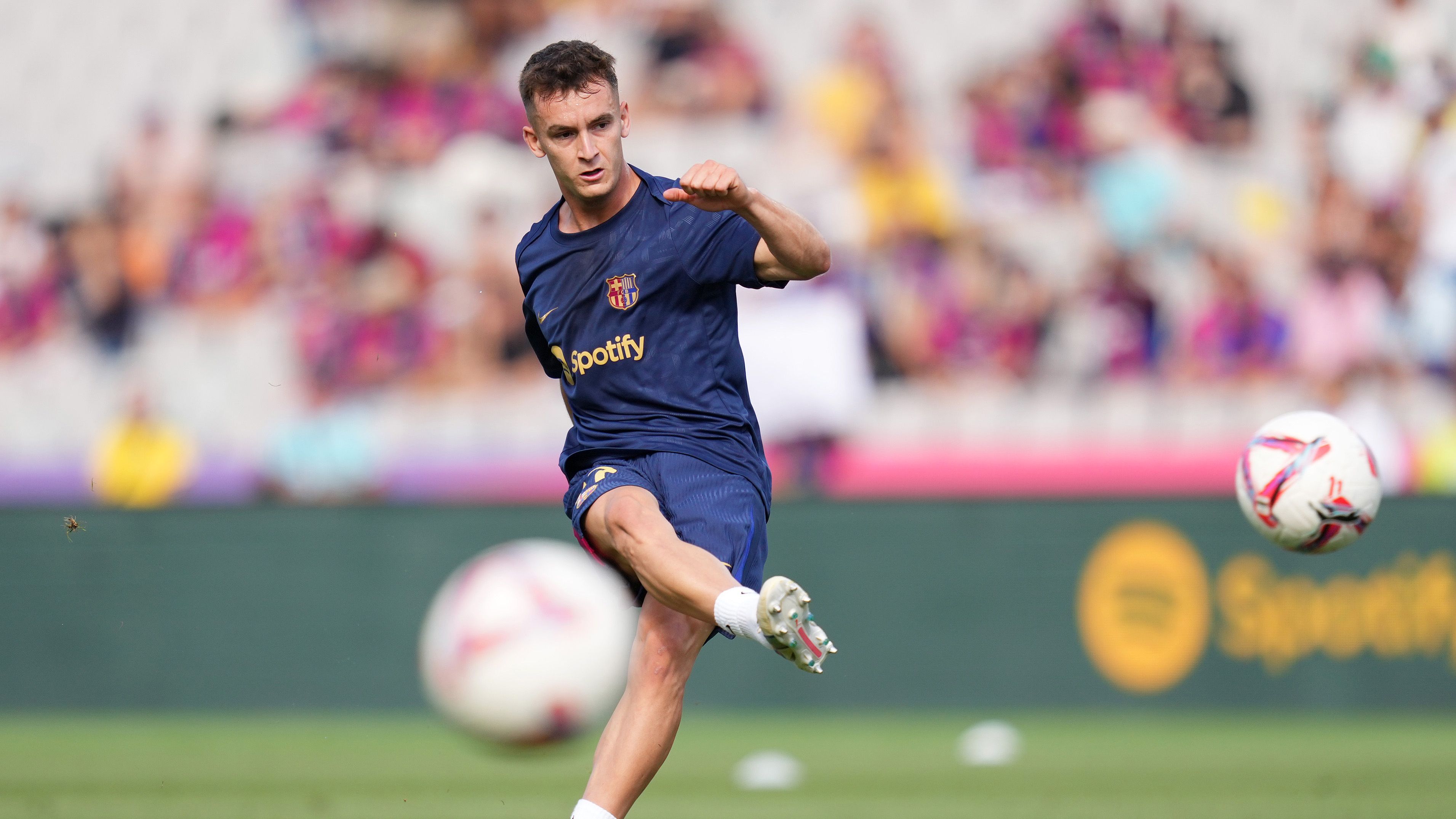 Marc Casadó en un partido del FC Barcelona