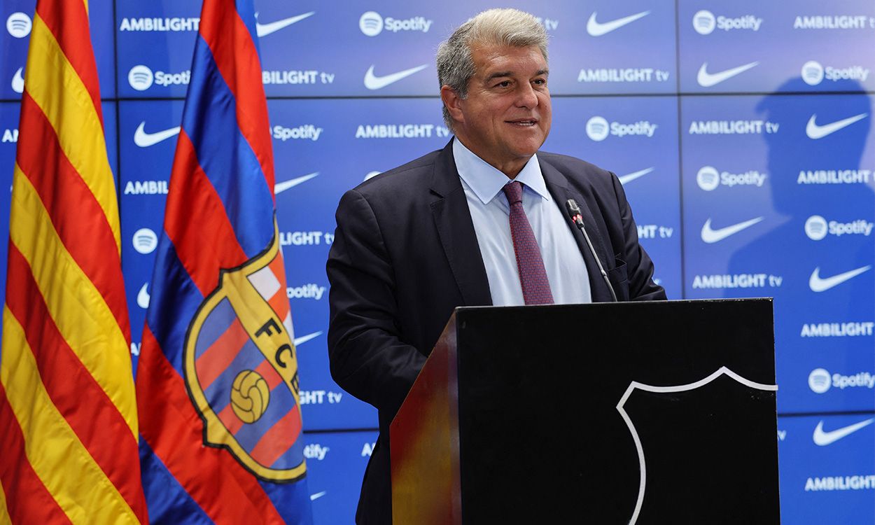 Joan Laporta, presidente del FC Barcelona