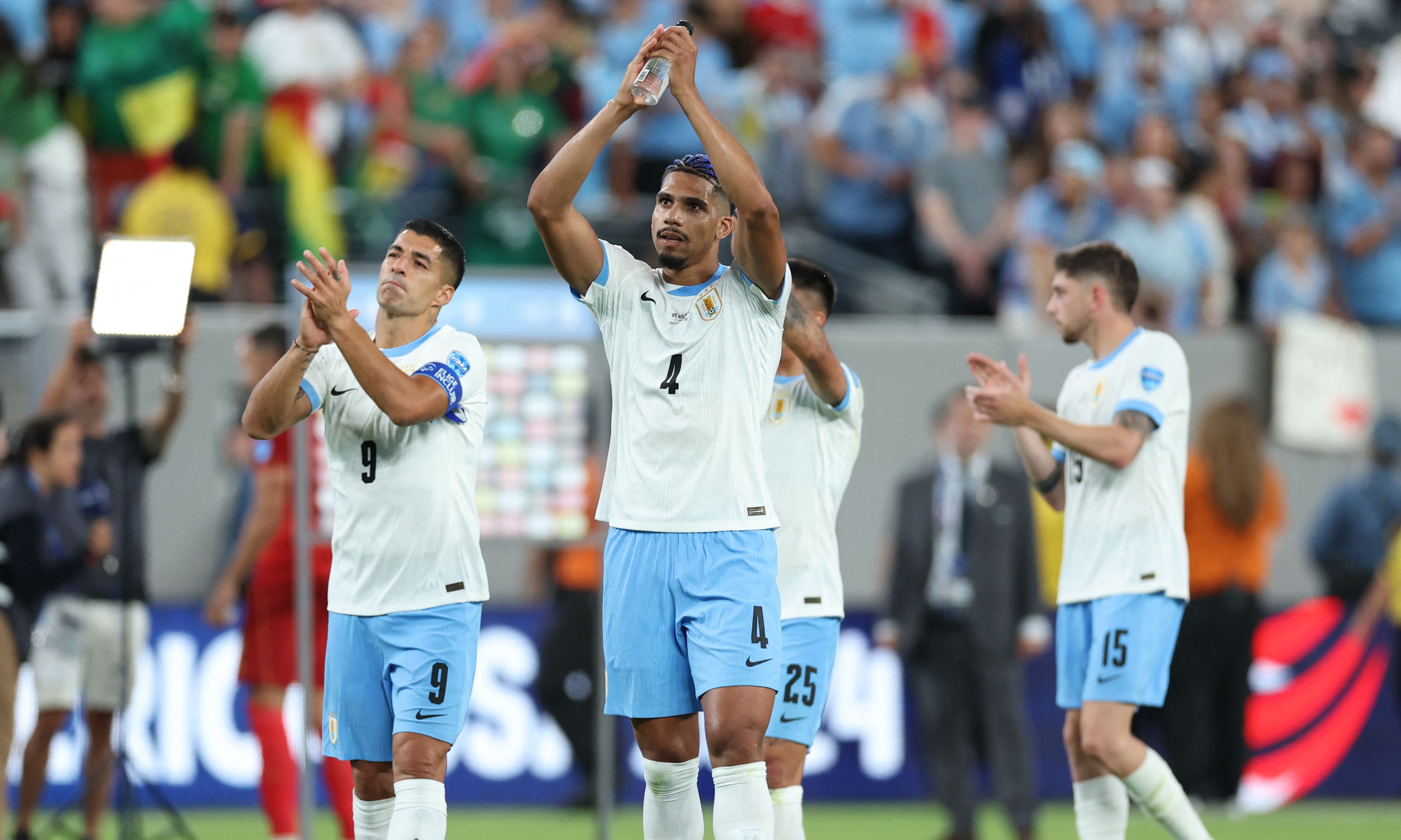 Luis Suárez y Ronald Araújo con Uruguay en la Copa América 2024