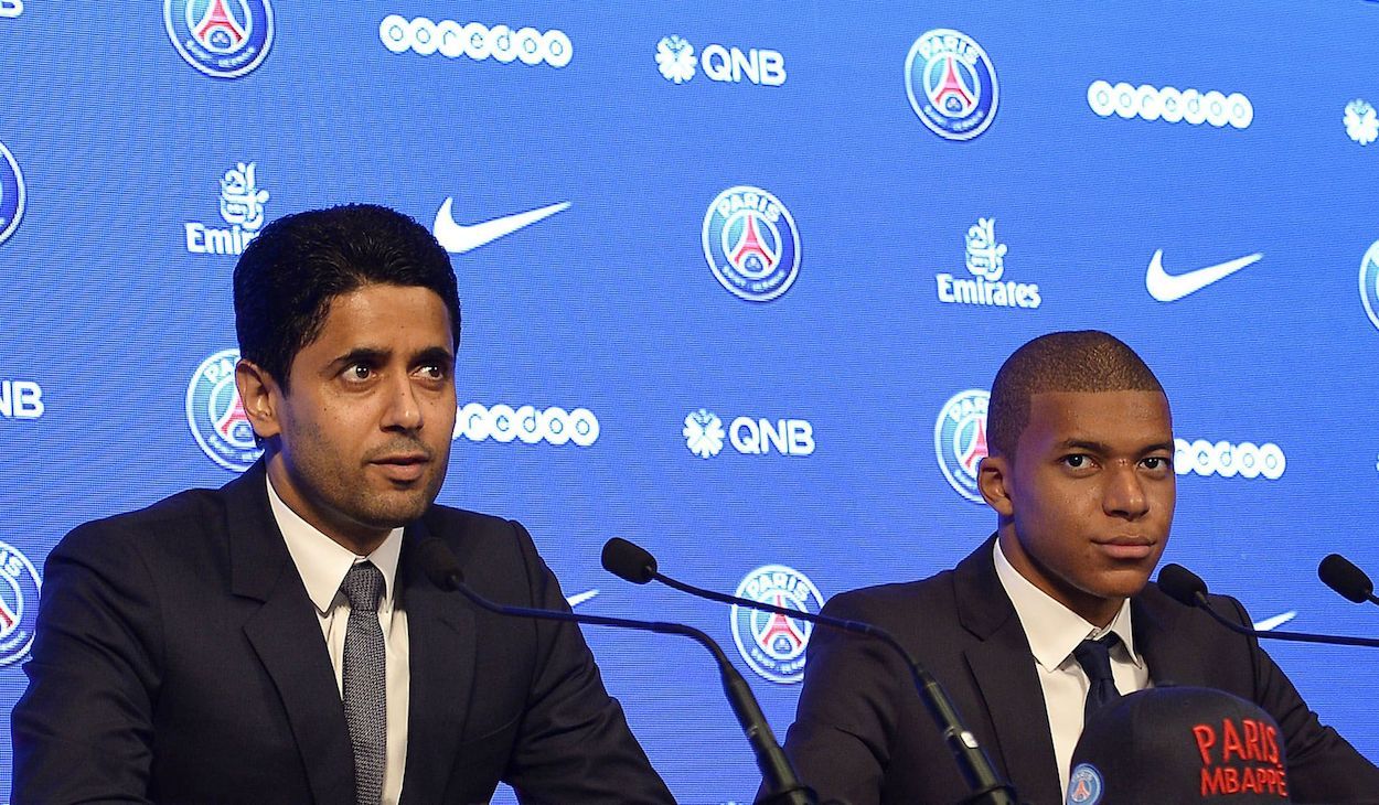 nasser al khelaifi kylian mbappe psg