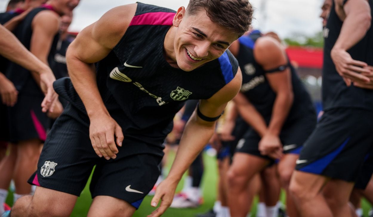 ¡Ilusión a tope! Gavi vuelve a los entrenamientos con el FC Barcelona