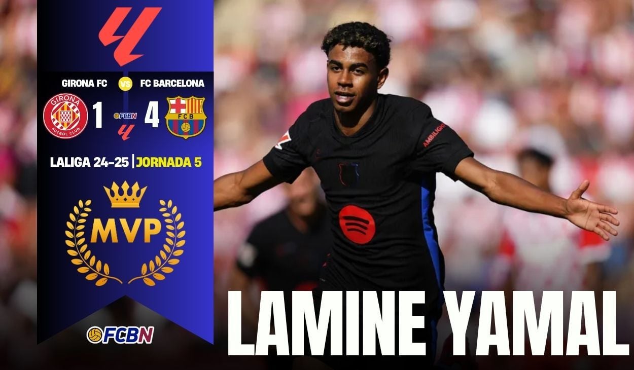 Lamine Yamal, el 'MVP' del Girona-Barça (1-4)