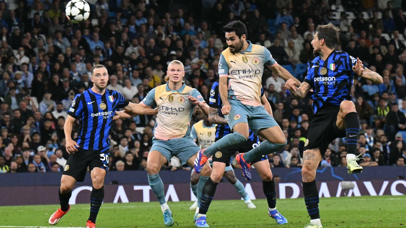 El duelo entre el Manchester City y el Inter de Milán en la UEFA Champions League 2024 25