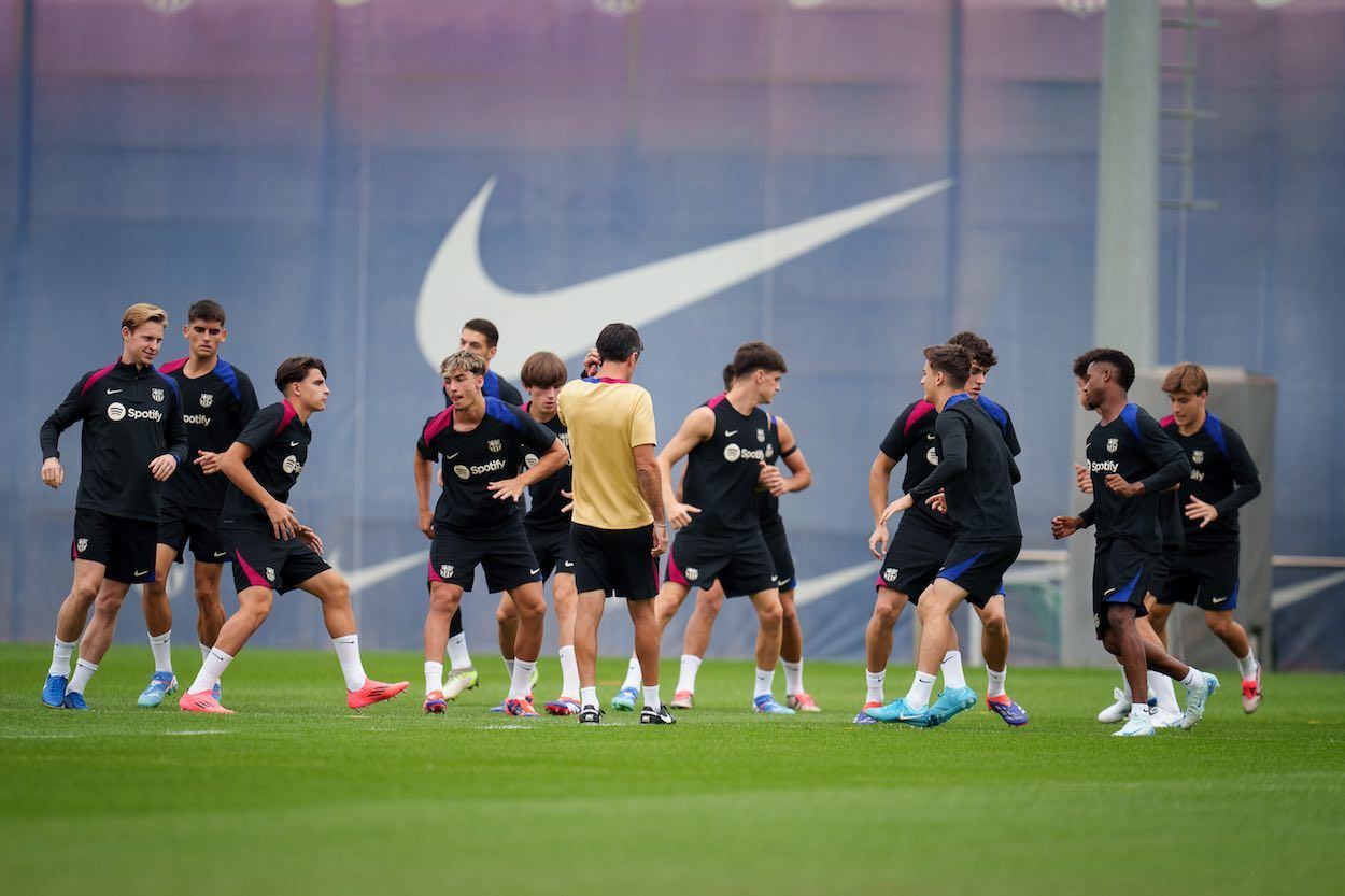 entrenamiento barcelona flick