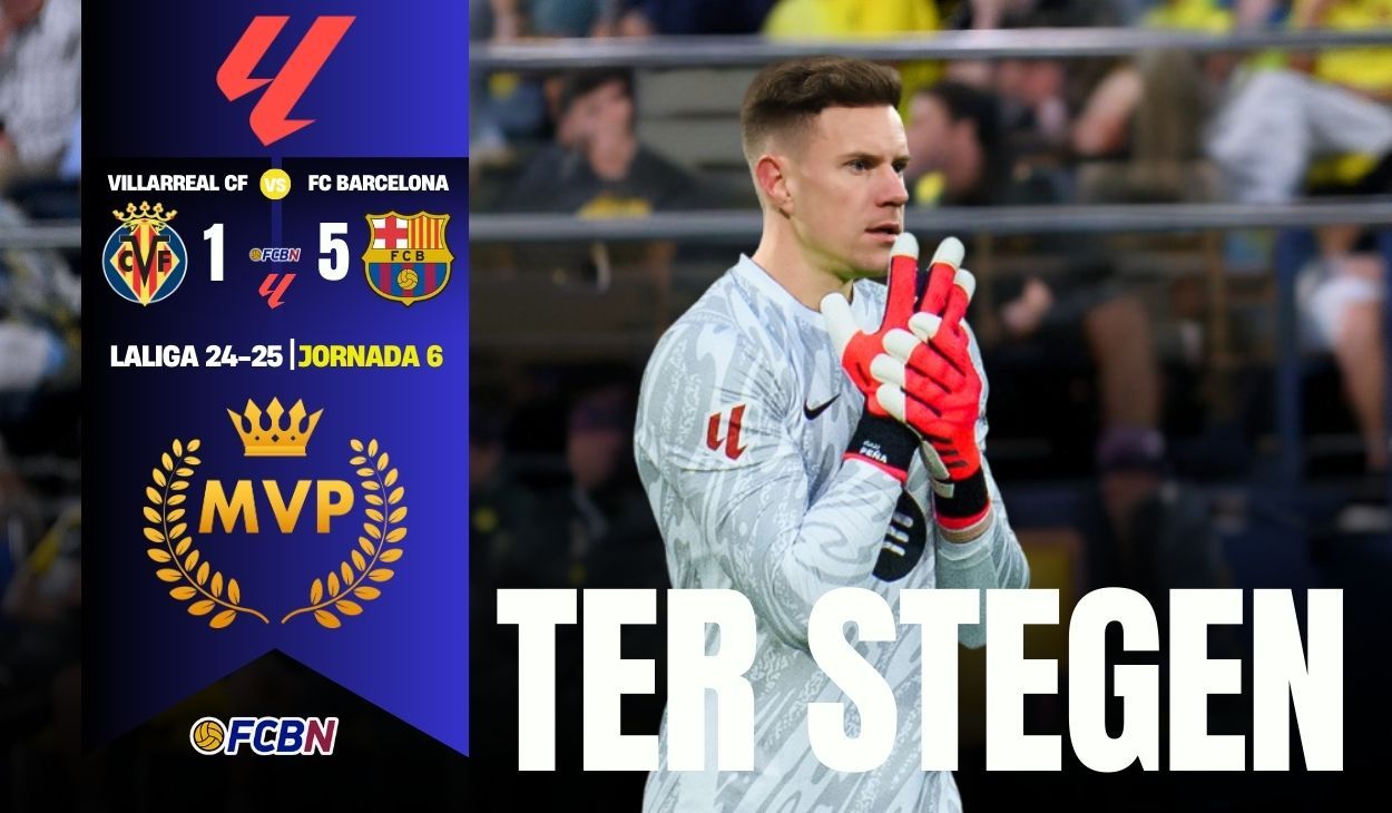 Ter Stegen, 'MVP' del Villarreal-Barça (1-5)