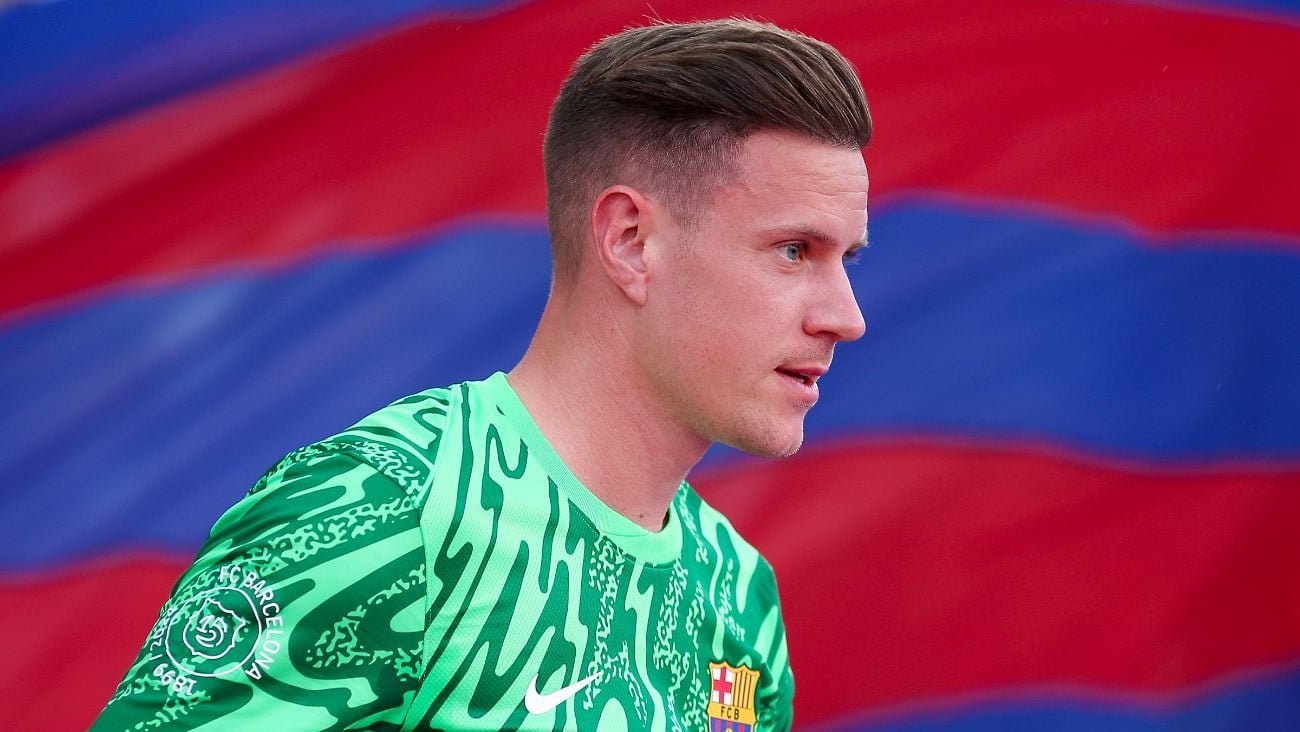 Marc André ter Stegen en el duelo entre el FC Barcelona y el AS Mónaco en el Trofeo Joan Gamper 2024 25