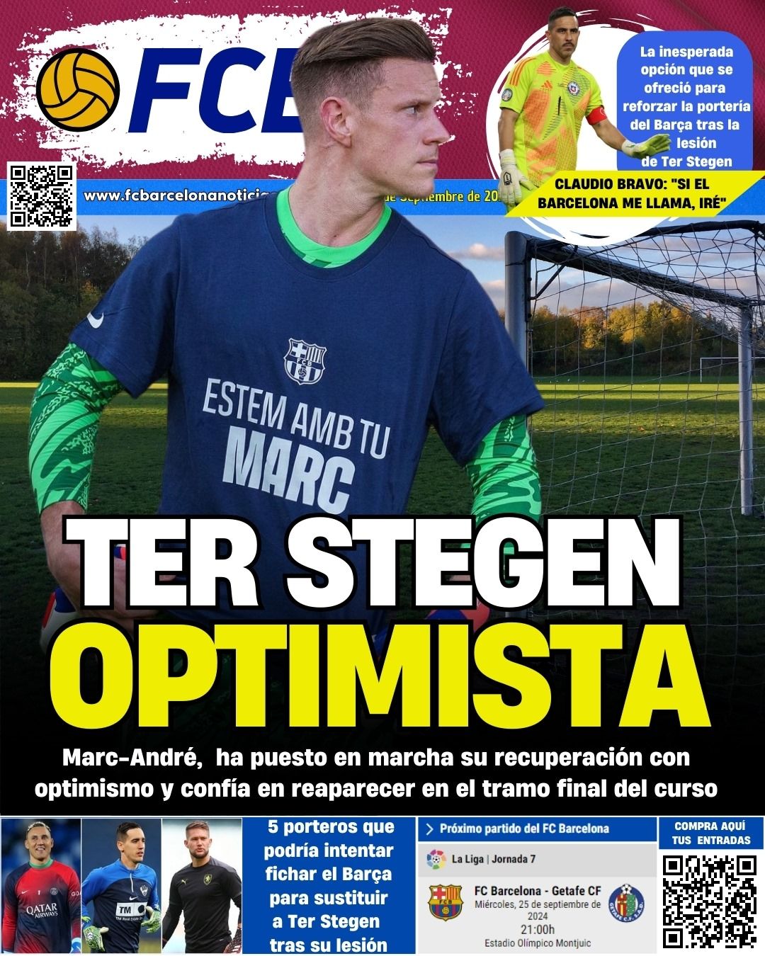 Portada de FCBN 24/09/2024: TER STEGEN OPTIMISTA