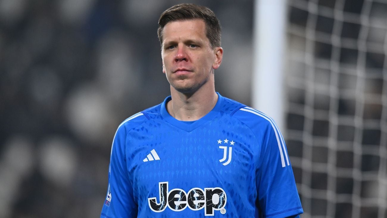 Szczesny en un duelo entre la Juventus y el Sassuolo en la Serie A 2023 24