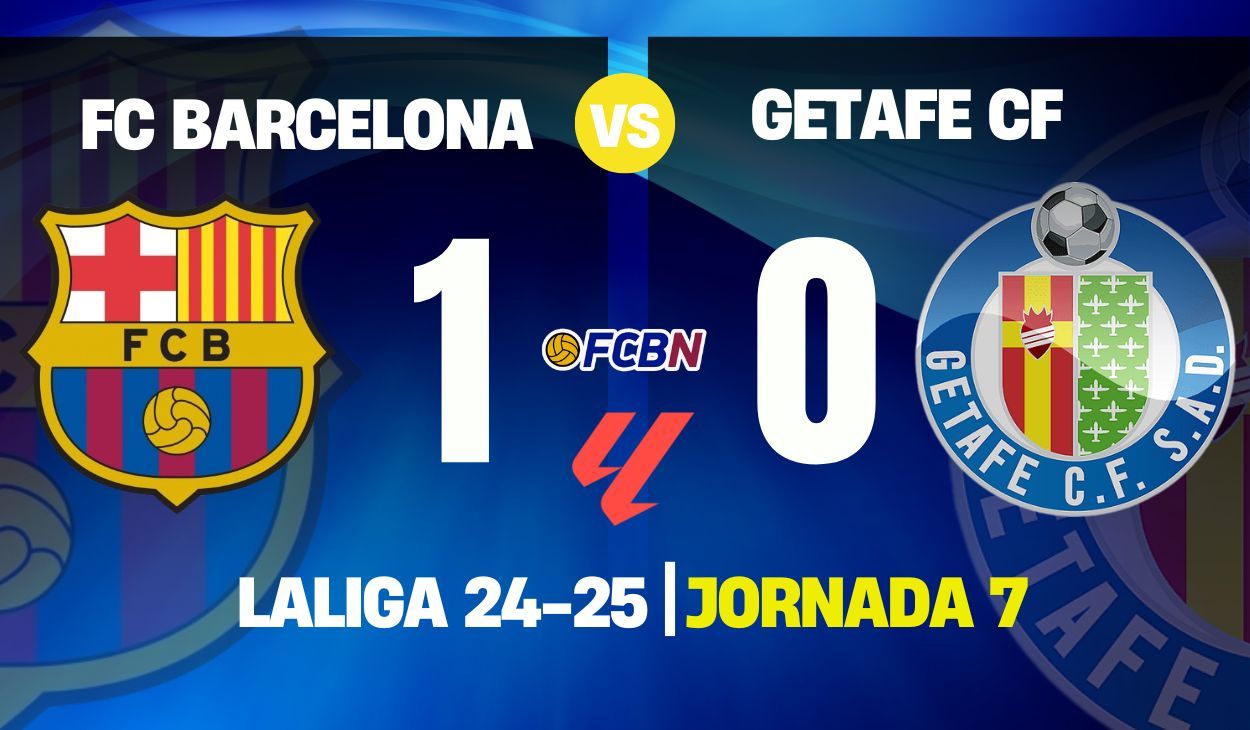 Barcelona 1-0 Getafe: 21 de 21 del súper líder de LaLiga