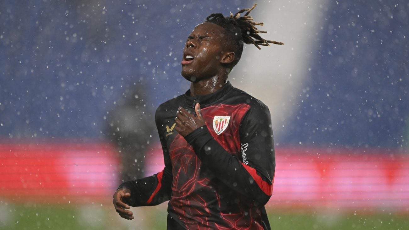 Nico Williams en el duelo entre el Athletic Club y el CD Leganes en LaLiga EA Sports 2024 25