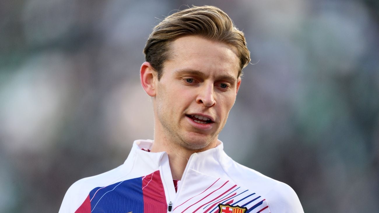 Frenkie de Jong en el duelo entre el FC Barcelona y el Real Betis en LaLiga EA Sports 2023 24