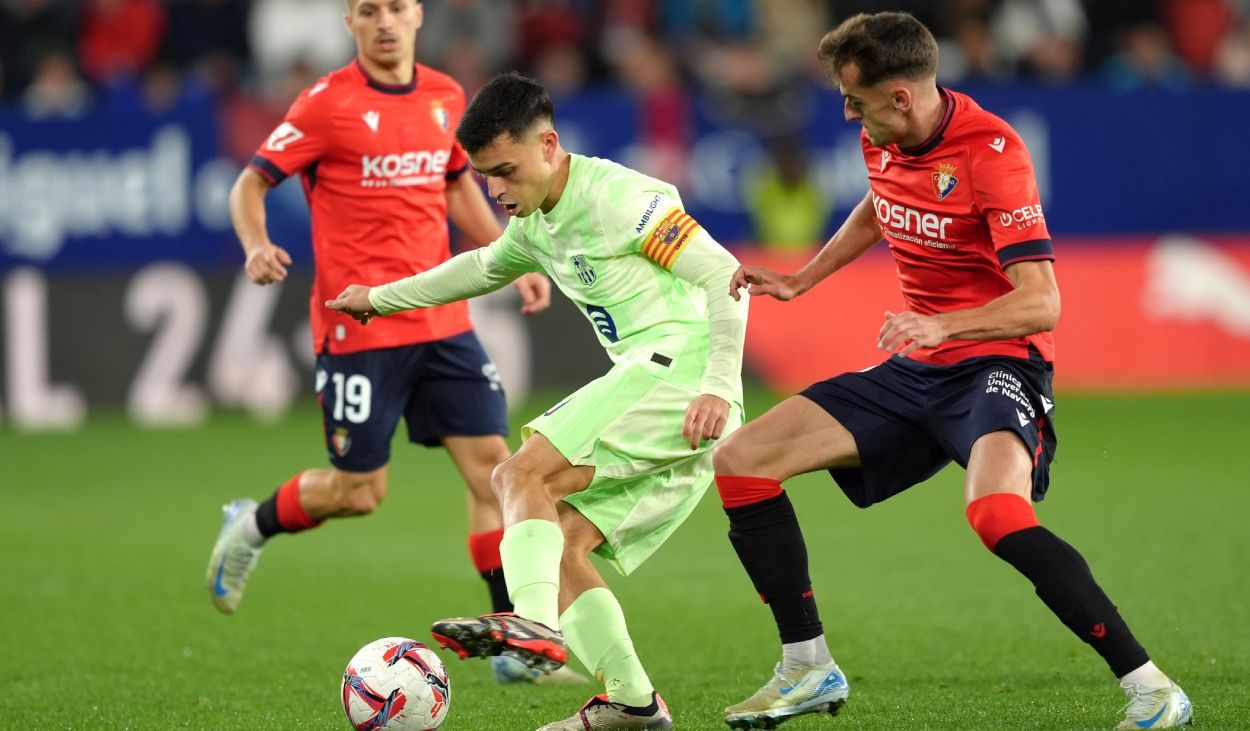 Pedri clama contra el arbitraje: "Es falta clarísima. Después hay un penalti a Lamine muy claro"