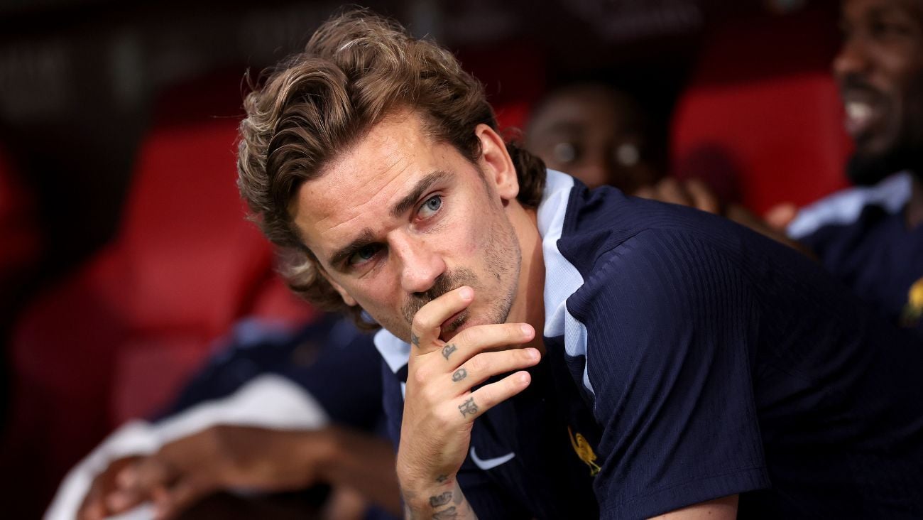 Antoine Griezmann en el duelo entre Francia y España en la semifinales de la Eurocopa 2024