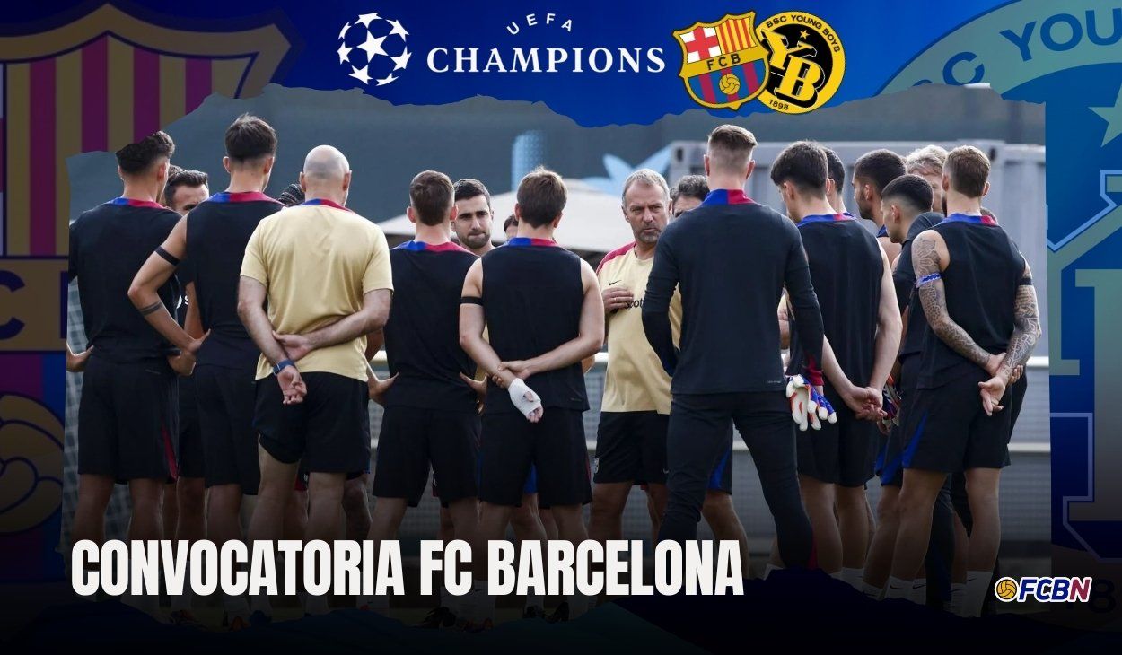 Convocatoria del FC Barcelona para el partido contra Young Boys - Champions League 2024-25