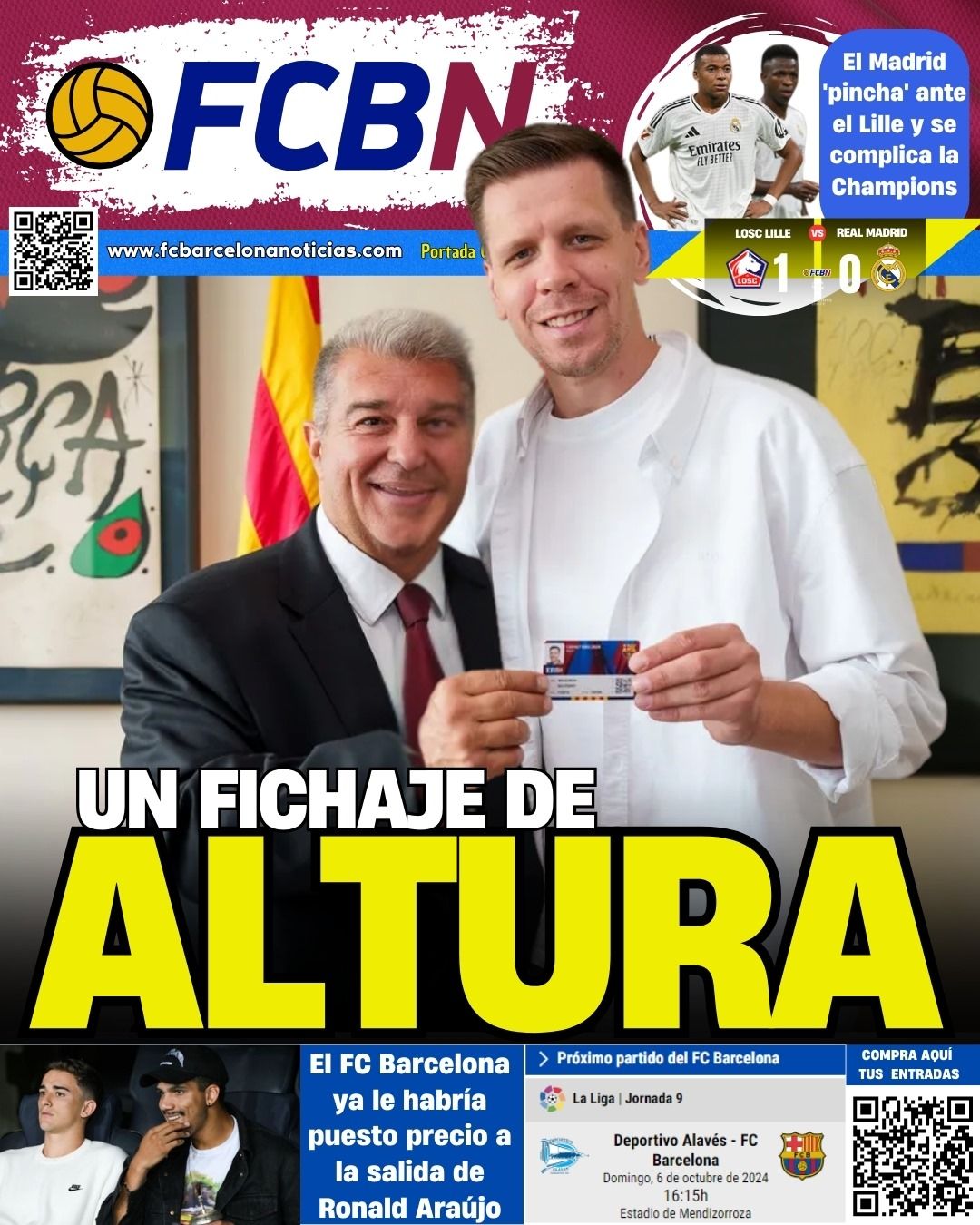 Portada de FCBN 03/10/2024: SZCZESN, UN FICHAJE DE ALTURA