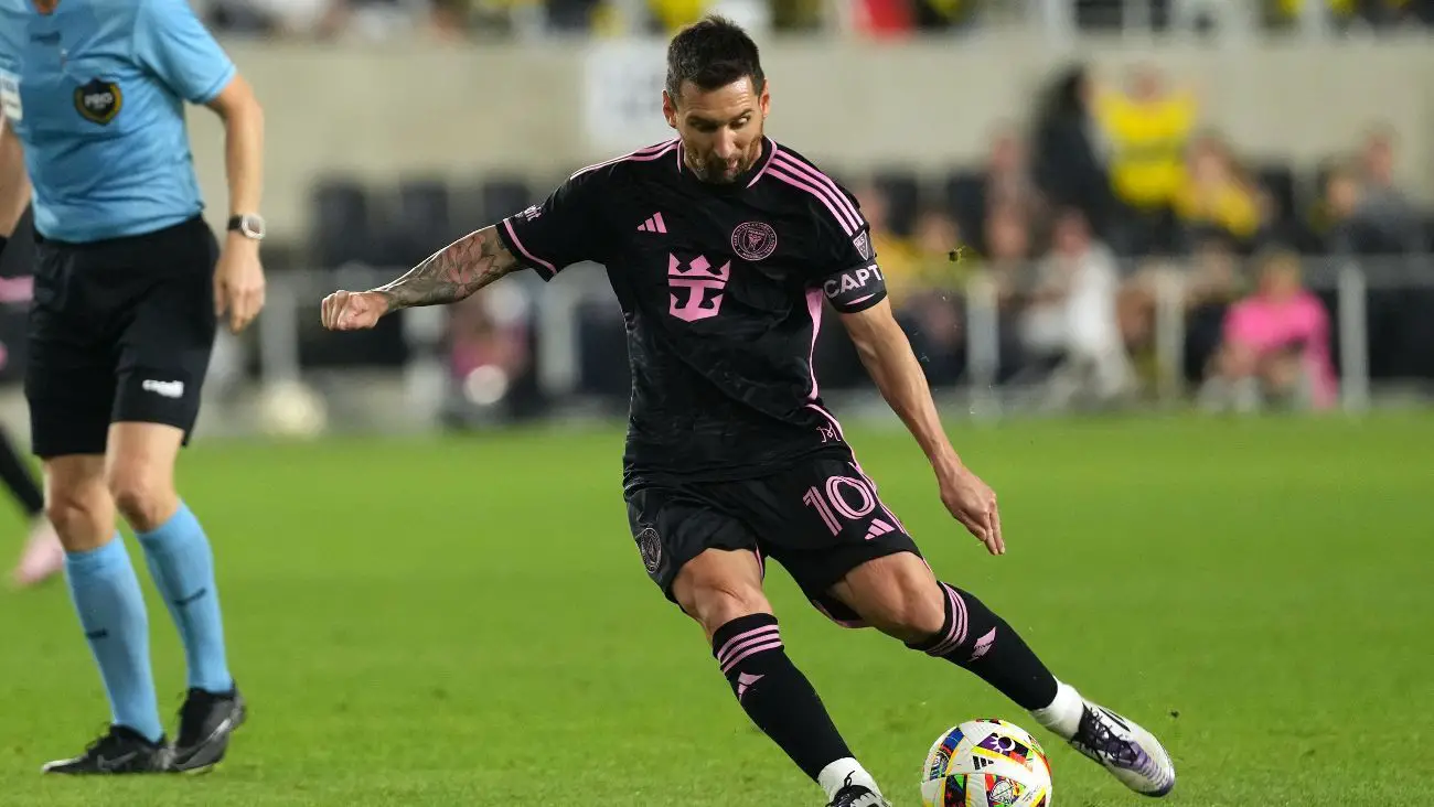 Leo Messi en el duelo entre el Inter de Miami y el Columbus Crew en la MLS 2024