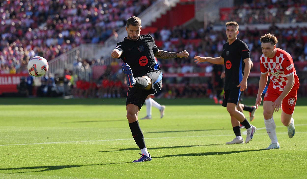 Iñigo Martínez during Girona-Barça (1-4)