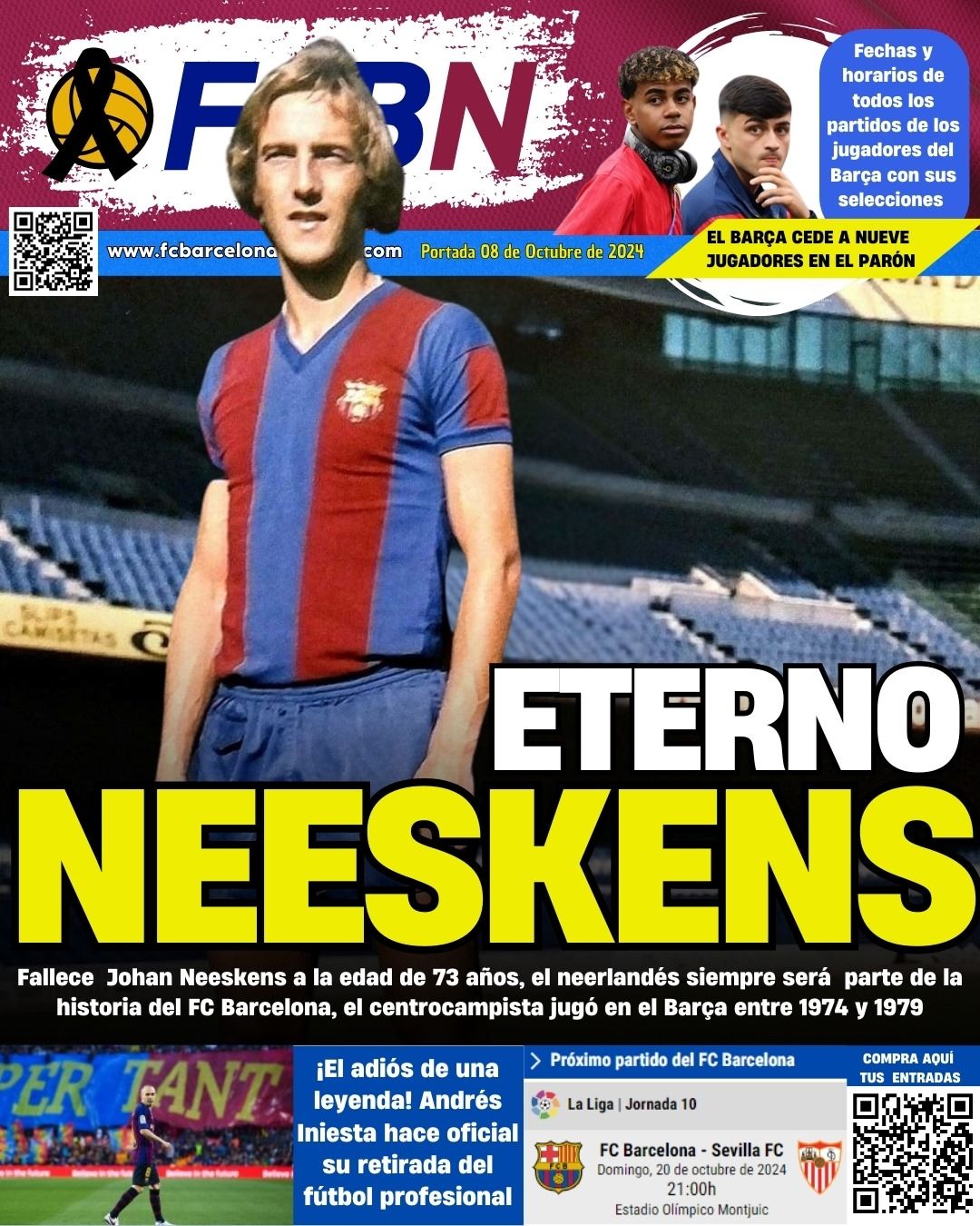 Portada de FCBN 08/10/2024: ETERNO NEESKENS