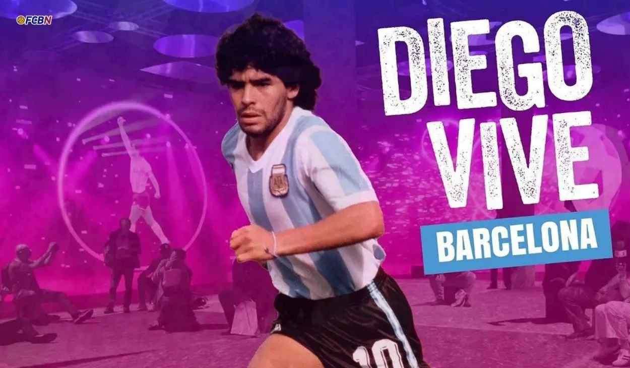 Barcelona celebra a Maradona con la impresionante muestra inmersiva "Diego vive"