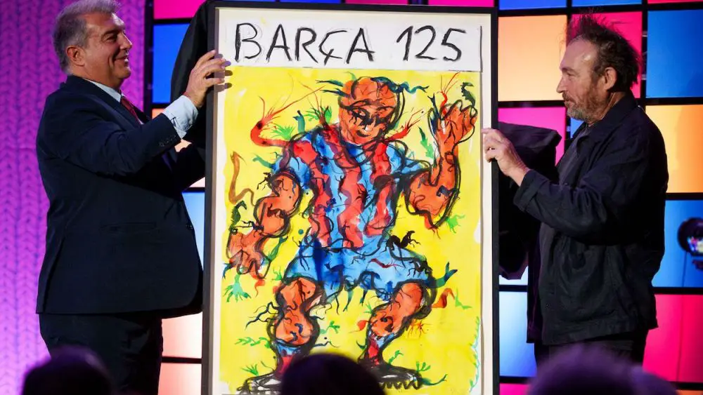 Cartel 125 aniversario del Fútbol Club Barcelona