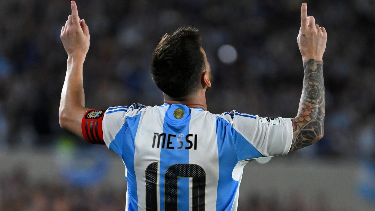 Leo Messi en el duelo entre Argentina y Bolivia en las eliminatorias para la Copa del Mundo 2026