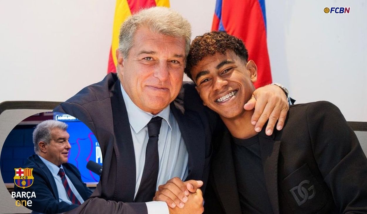 joan laporta lamine yamal fc barcelona