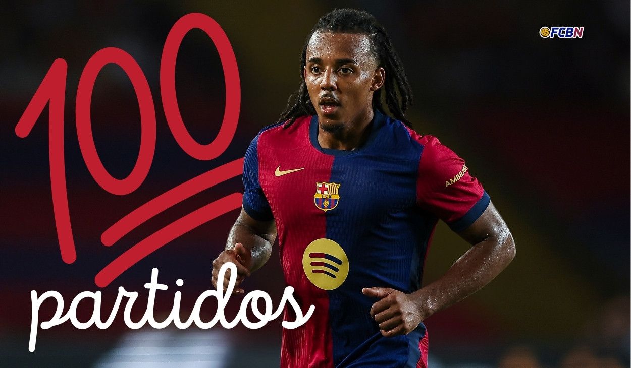 Jules Koundé llegó a 100 partidos oficiales con el Barça