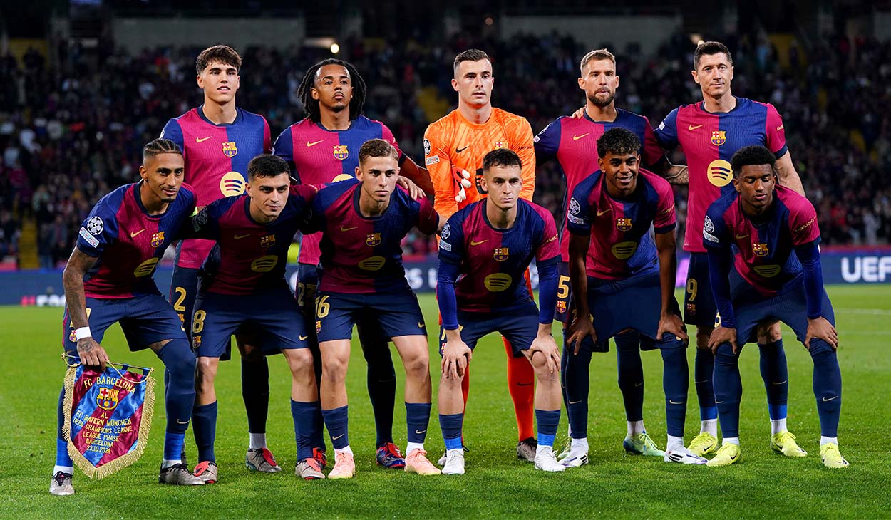 El once del Barça ante el Bayern Múnich (4-1)