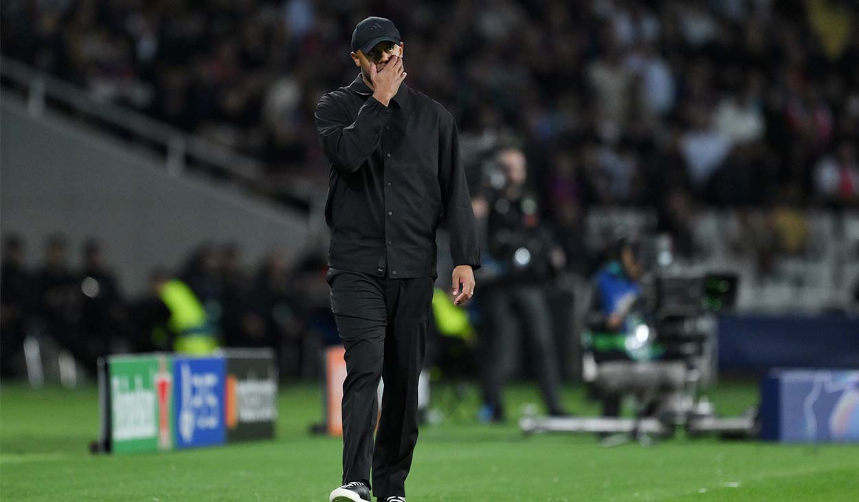 Vincent Kompany durante el Barça-Bayern (4-1)