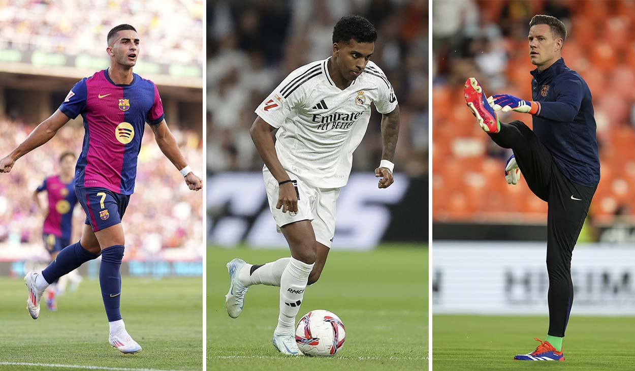 Ferran, Rodrygo y Ter Stegen, entre los lesionados para el Clásico