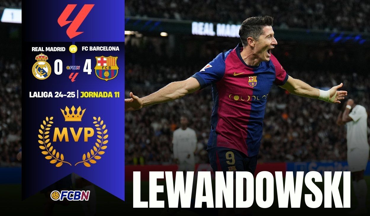 Robert Lewandowski, el 'MVP' del Clásico en el Bernabéu (0-4)