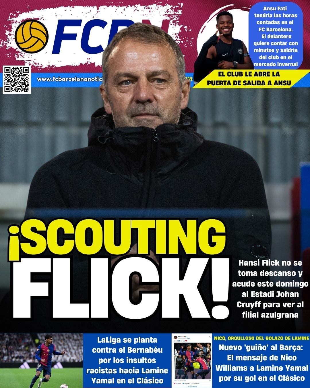 Portada de FCBN 28/10/2024: SCOUTING FLICK