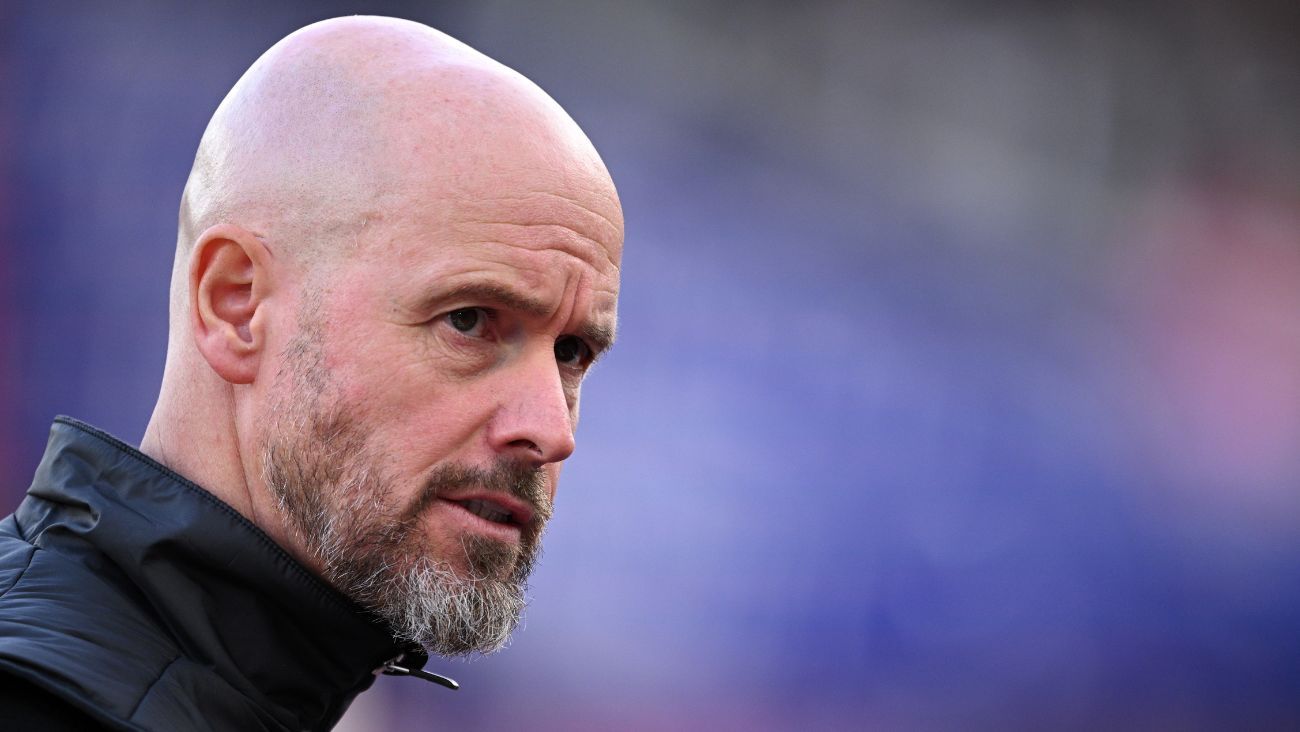 Erik ten Hag en el duelo entre el West Ham y el Manchester United en la Premier League 2024 25